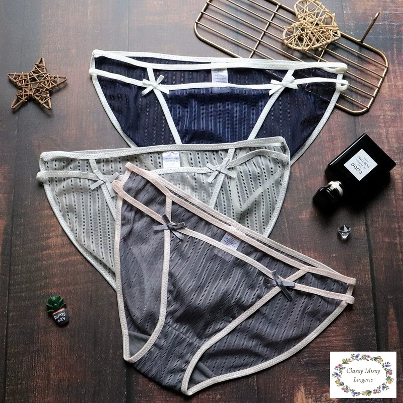 Ice Silk Semi-Transparent Low Waist Panties/冰丝镂空低腰内裤 【IS405】 - Image 9