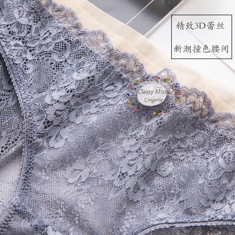 Vintage Low Waist Lace Panties/镂空复古低腰蕾丝内裤【FL820】 - Image 5