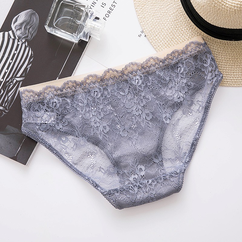 Vintage Low Waist Lace Panties/镂空复古低腰蕾丝内裤【FL820】 - Image 4