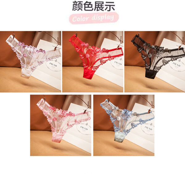 Tulle Embroidered Thong/薄纱刺绣小丁【T508】 - Image 5