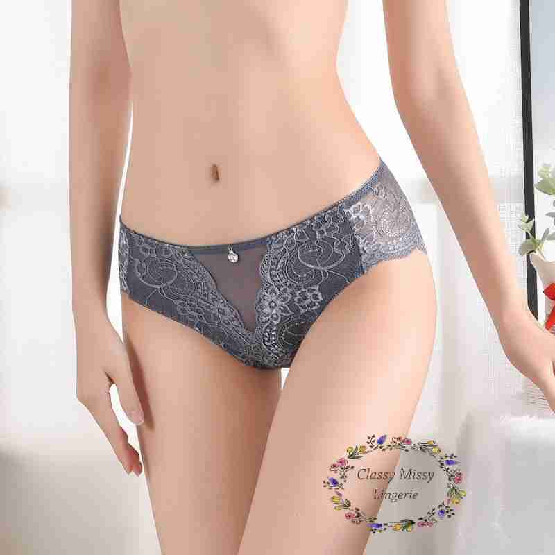 Mid Waist Seamless Lace Panties/中腰无痕蕾丝内裤 【FL815】