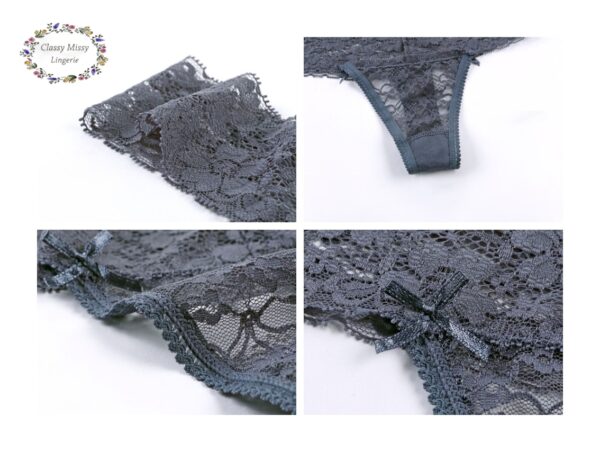 Bikini Lace Thong/比基尼蕾丝T裤【T511】 - Image 5