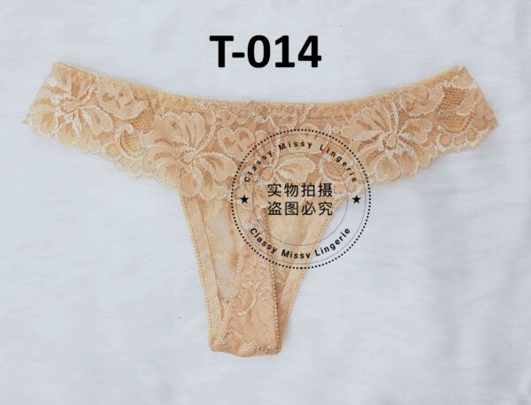 Flora Lace Semi-Transparent Low Waist Panties/蕾丝花边低腰透明T裤 【T514】 - Image 5