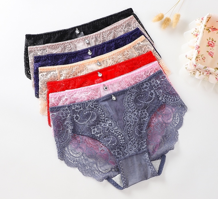 Mid Waist Seamless Lace Panties/中腰无痕蕾丝内裤 【FL815】 - Image 4