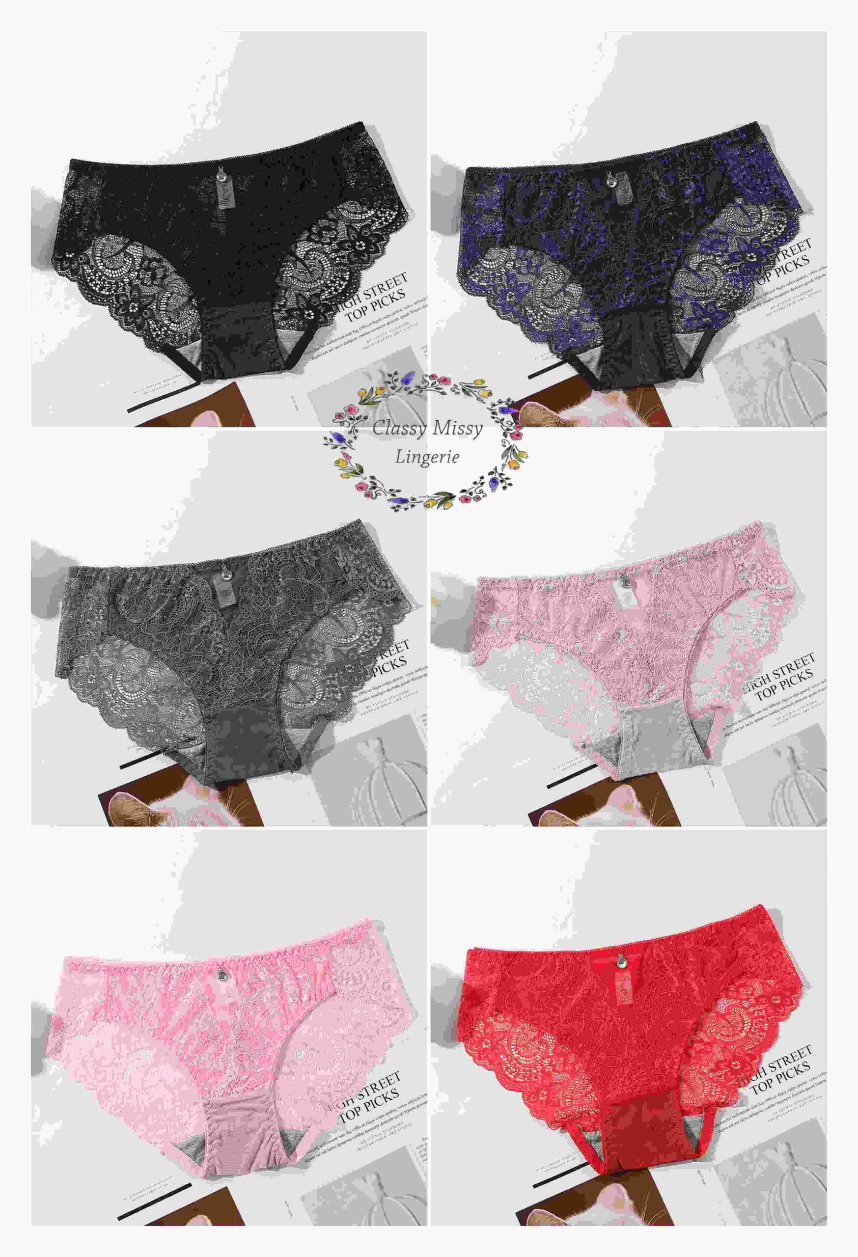 Mid Waist Seamless Lace Panties/中腰无痕蕾丝内裤 【FL815】 - Image 9