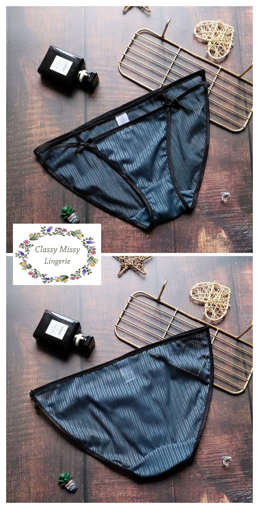 Ice Silk Semi-Transparent Low Waist Panties/冰丝镂空低腰内裤 【IS405】 - Image 10