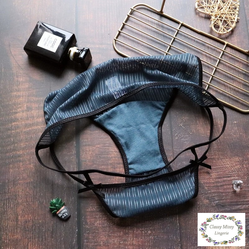 Ice Silk Semi-Transparent Low Waist Panties/冰丝镂空低腰内裤 【IS405】 - Image 12