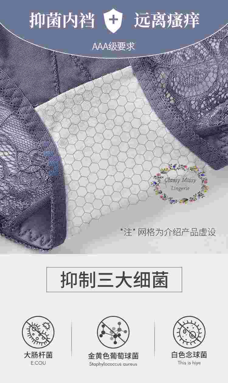 Mid Waist Seamless Lace Panties/中腰无痕蕾丝内裤 【FL815】 - Image 6