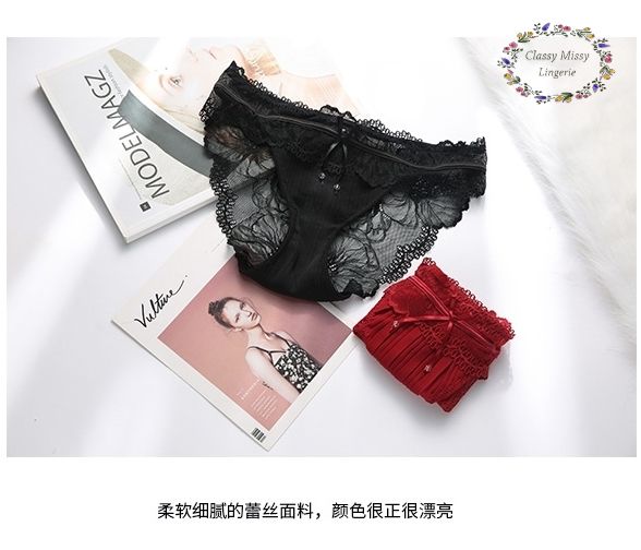 Pleated Chiffon Lace Seamless Panties/百褶雪纺蕾丝无痕内裤 【FL810】 - Image 8