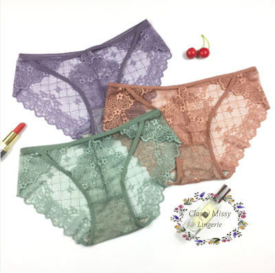 Simple Sexy Low Waist Lace Panties/简约镂空蕾丝低腰内裤【FL819】 - Image 4