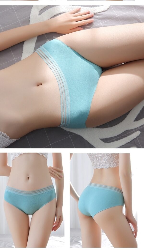 Pure Cotton Low Waist Seamless Panties/纯棉包臀低腰无痕内裤 【PC608】 - Image 10